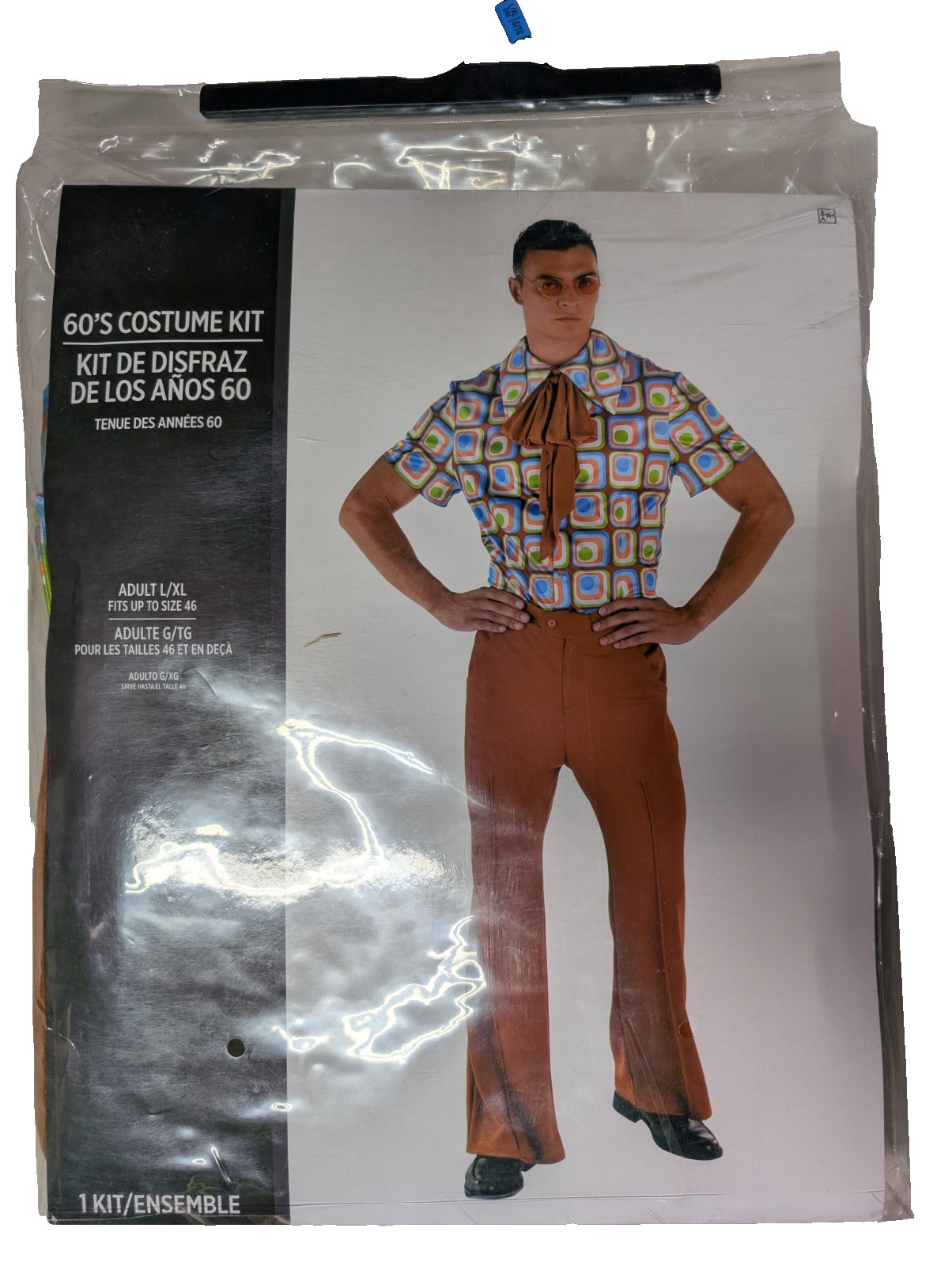 60’s Costume Kit Retro Mod Man Suit Yourself Fancy Dress Adult Costume L/XL