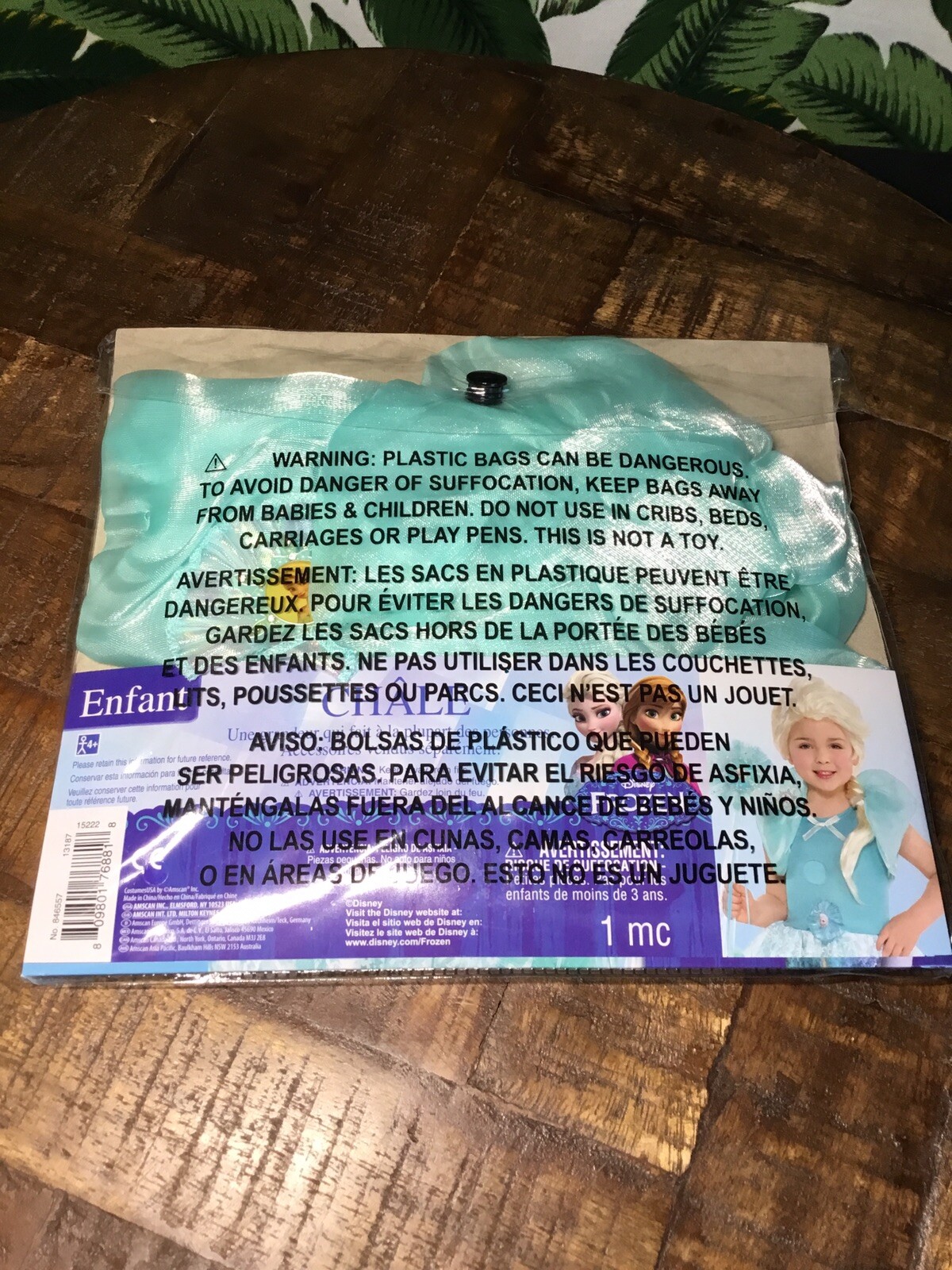 New Disney Frozen Elsa Child Shrug / Bolero Fairy Halloween Costume Dress-up
