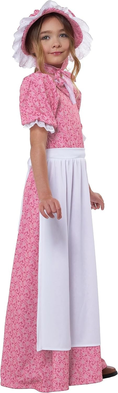 California Costumes EARLY AMERICAN GIRL Colonial Girls Costume Small 6-8 #17
