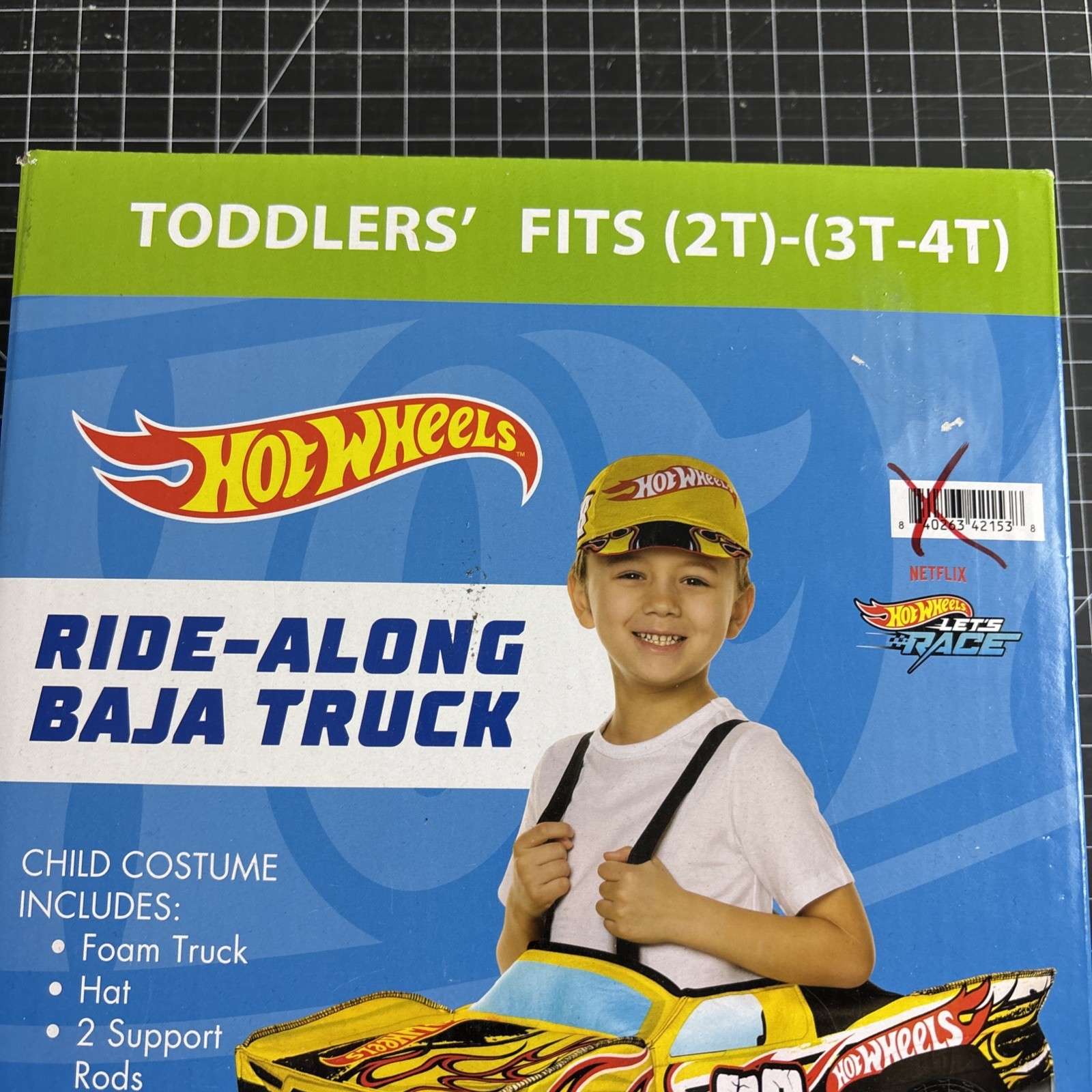 Hot Wheels Ride-Along Baja Truck Toddlers’ Fits (2T) -(3T-4T) NEW