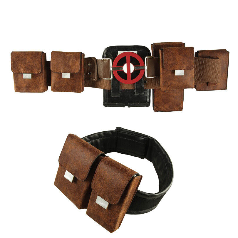 Deadpool Cosplay Props Gloves Battle Belt Holsters Costume Accessory Halloween