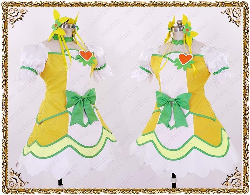 Dokidoki! PreCure Cure Rosetta Alice Yotsuba cosplay costume anime