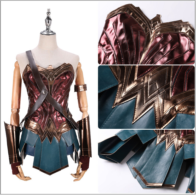 Cosplay Costume Wonder Woman Costume Diana Prince Dress Girls Outfits Full Set