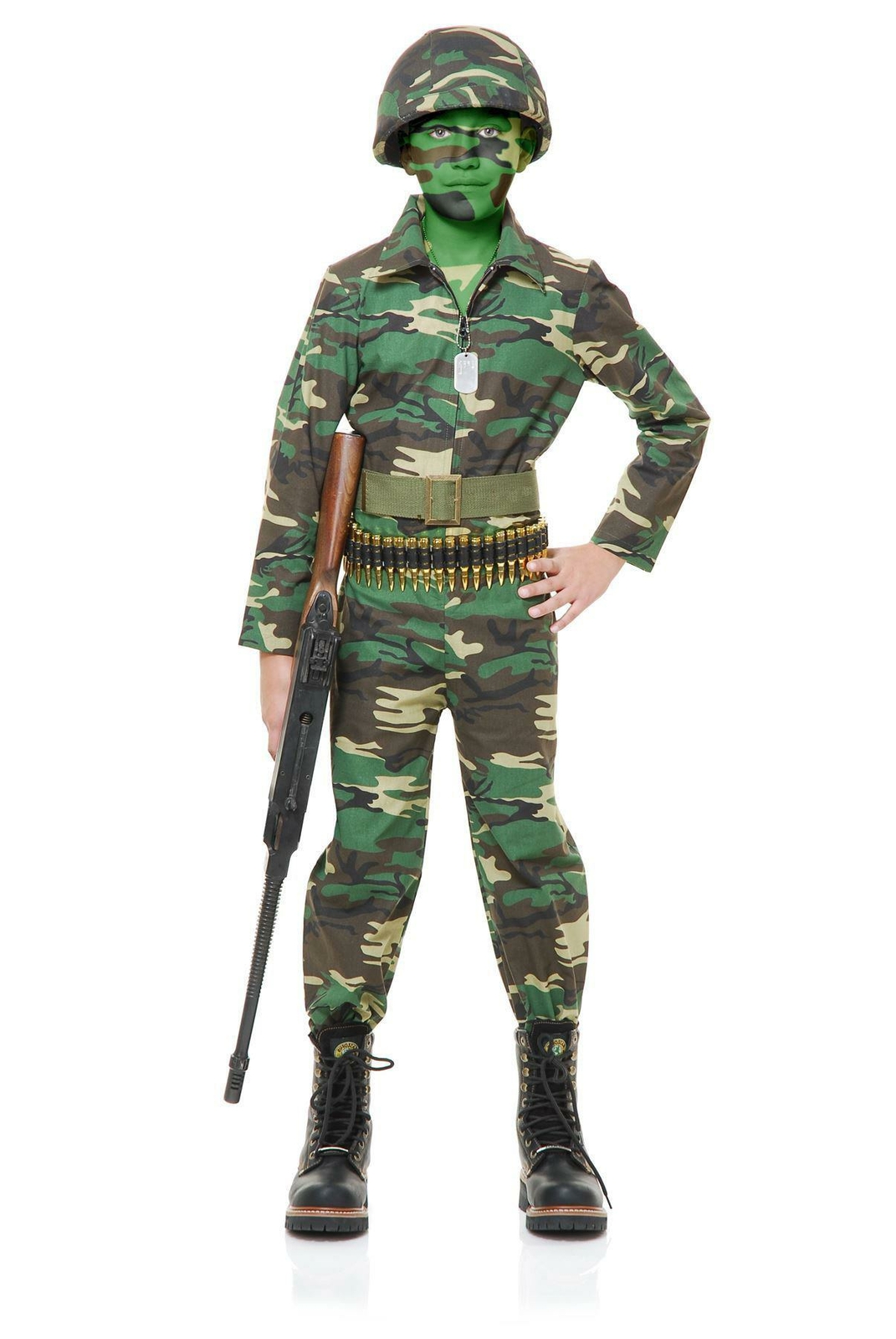 Army Costume Kids Soldier Halloween Fancy Dress