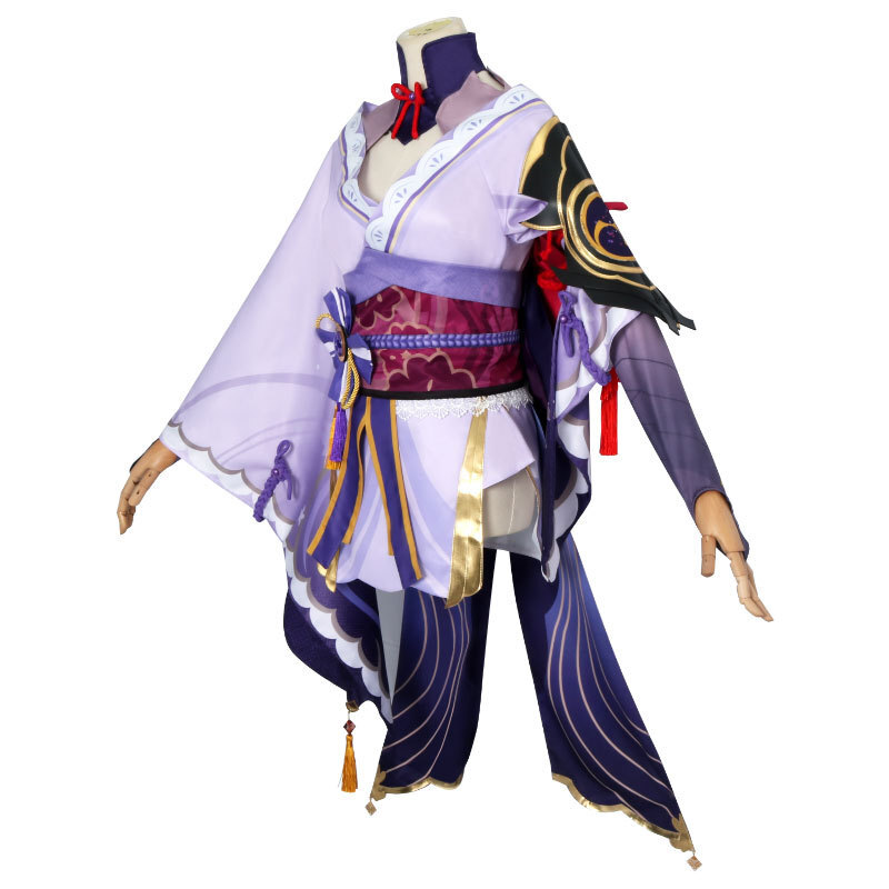 Anime Game Genshin Impact Inazuma Baal Raiden Shogun Cosplay Costume wig Set