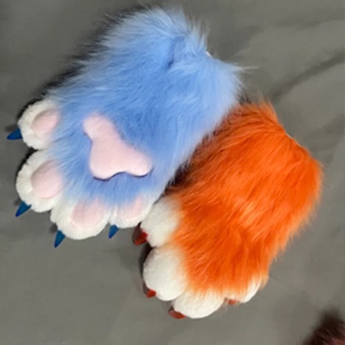 Furry Animal Paws Gloves Fursuit Kigurumi Cosplay Costume Wearable Paw Props