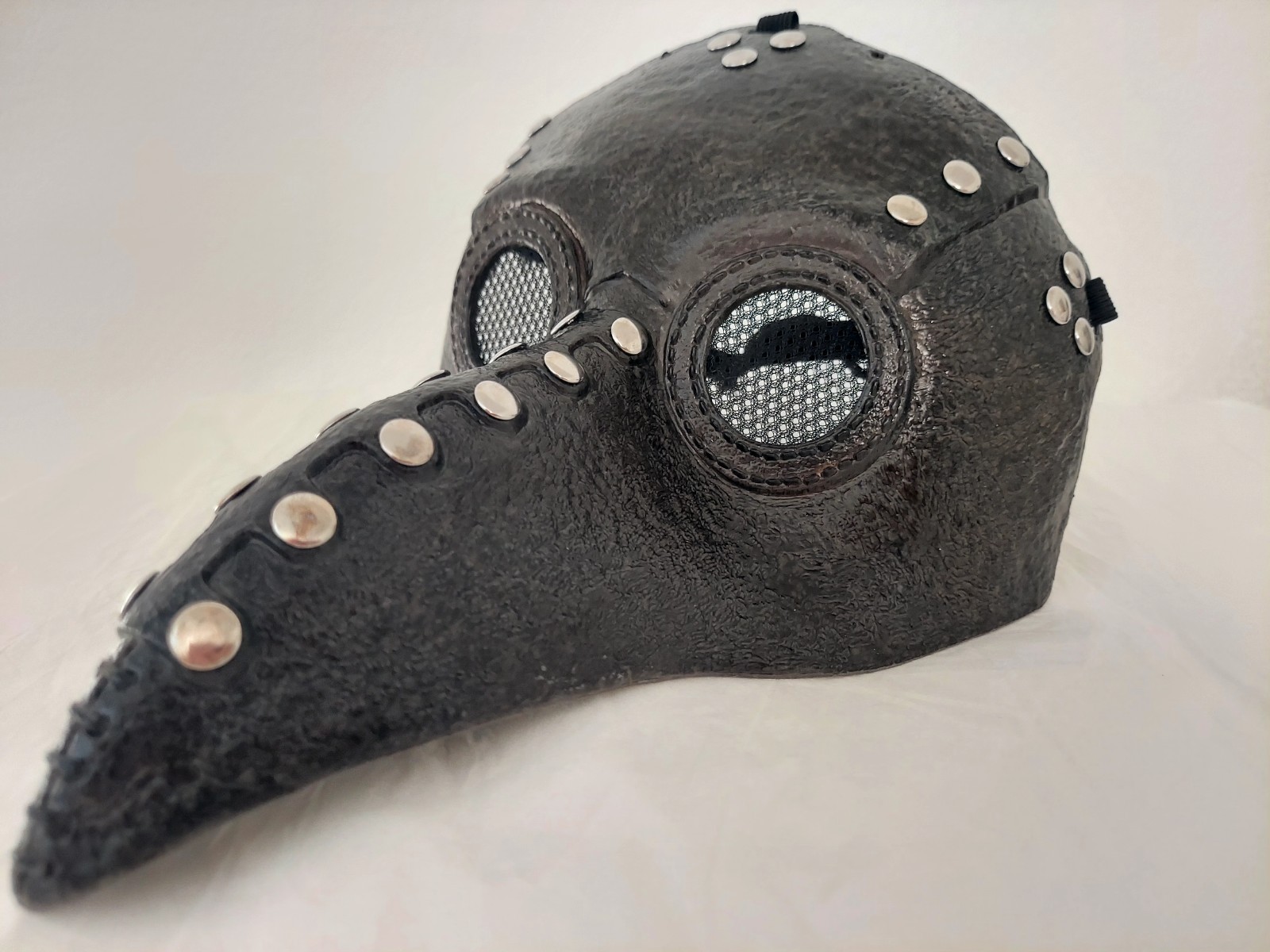 Plague Doctor Mask Black Steampunk Gothic Raven Beak Halloween Costume