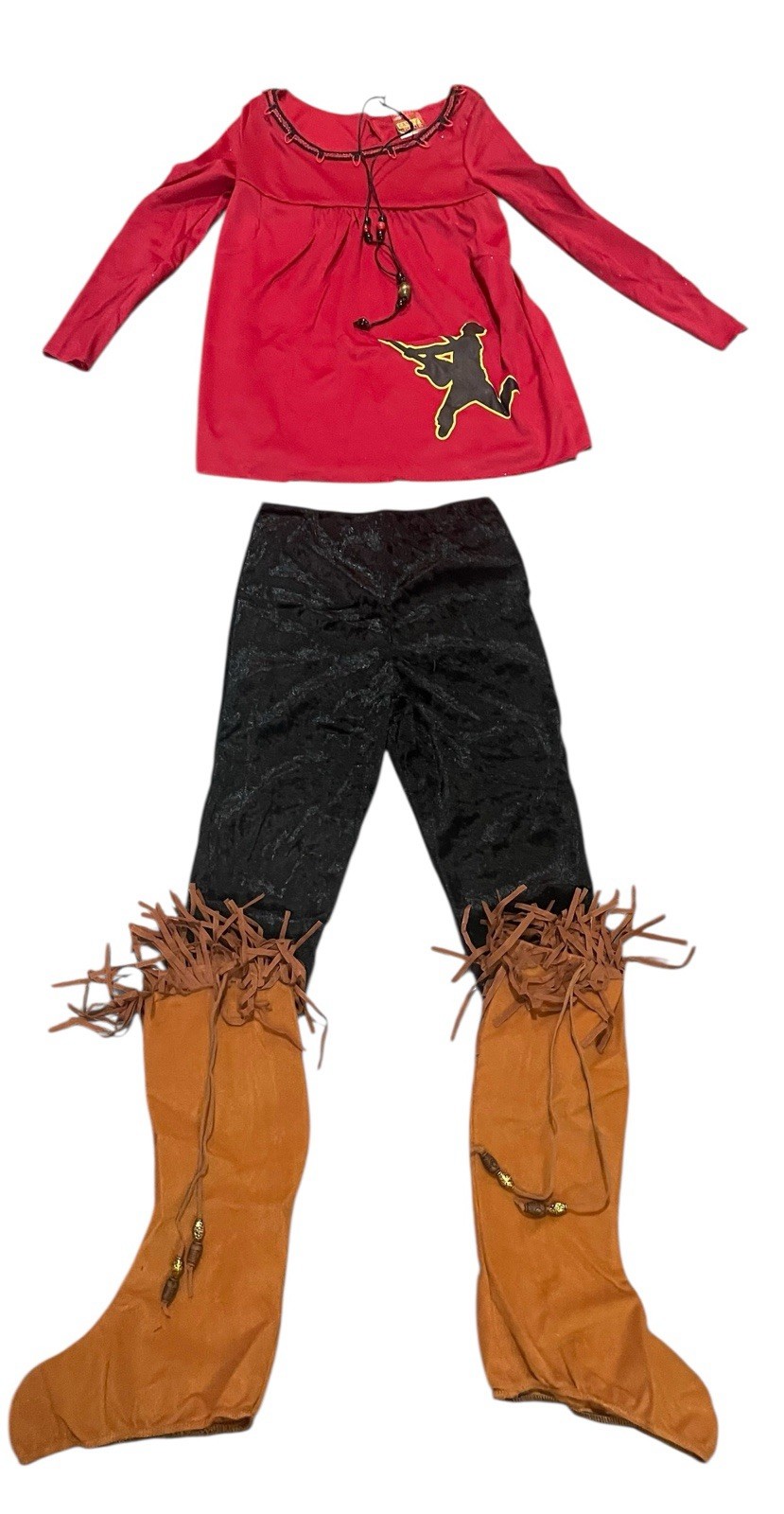 Disguise Disney Camp Rock Mitchie Child Costume Fringed Boot Covers Sz 4-6X NEW