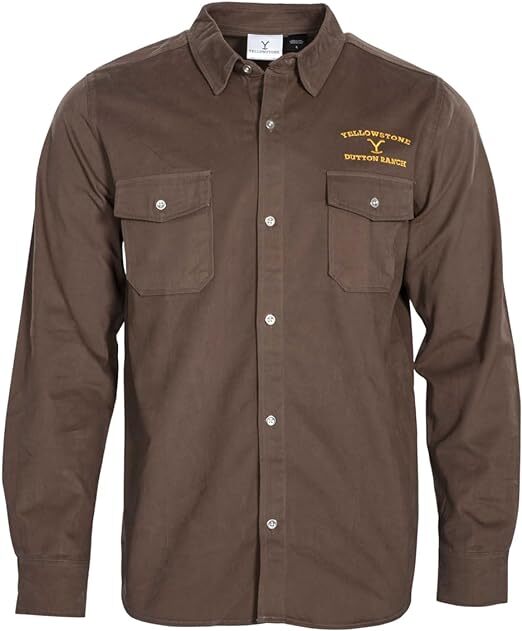 Yellowstone Dutton Ranch Button Up Long Sleeve Shirt Halloween Costume Cosplay