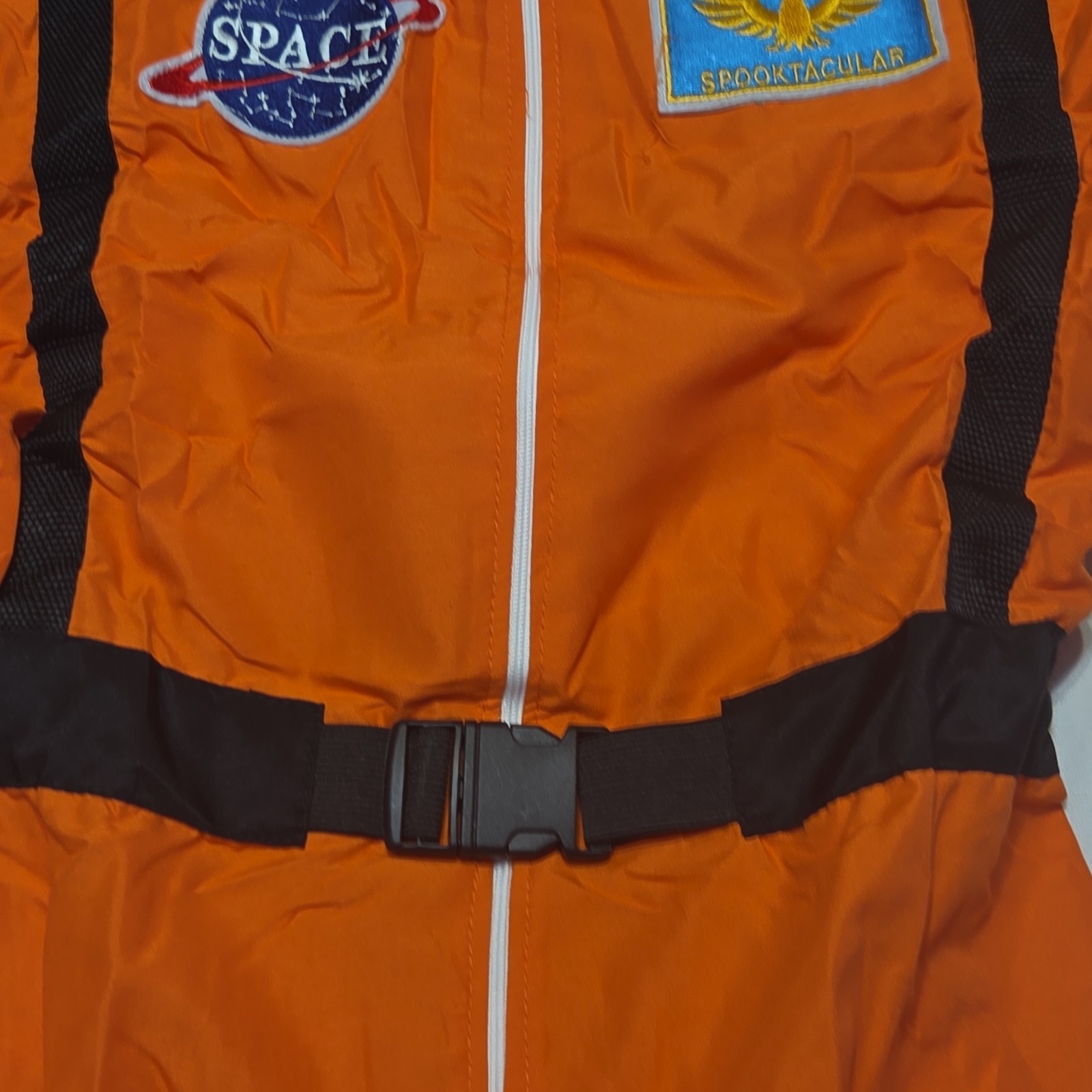 Spooktacular Creations Astronaut Costume Women’s Medium Orange Space Jumpsuit