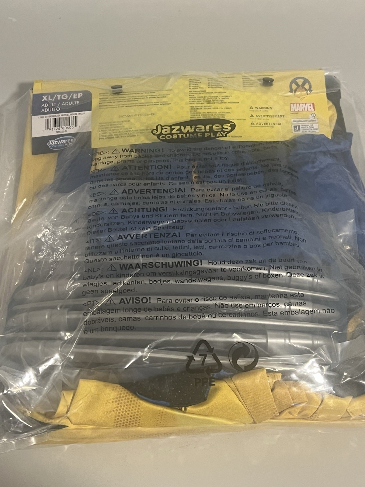 Zentai X-Men ’97 Wolverine Costume – Jazwares Adult Size XL