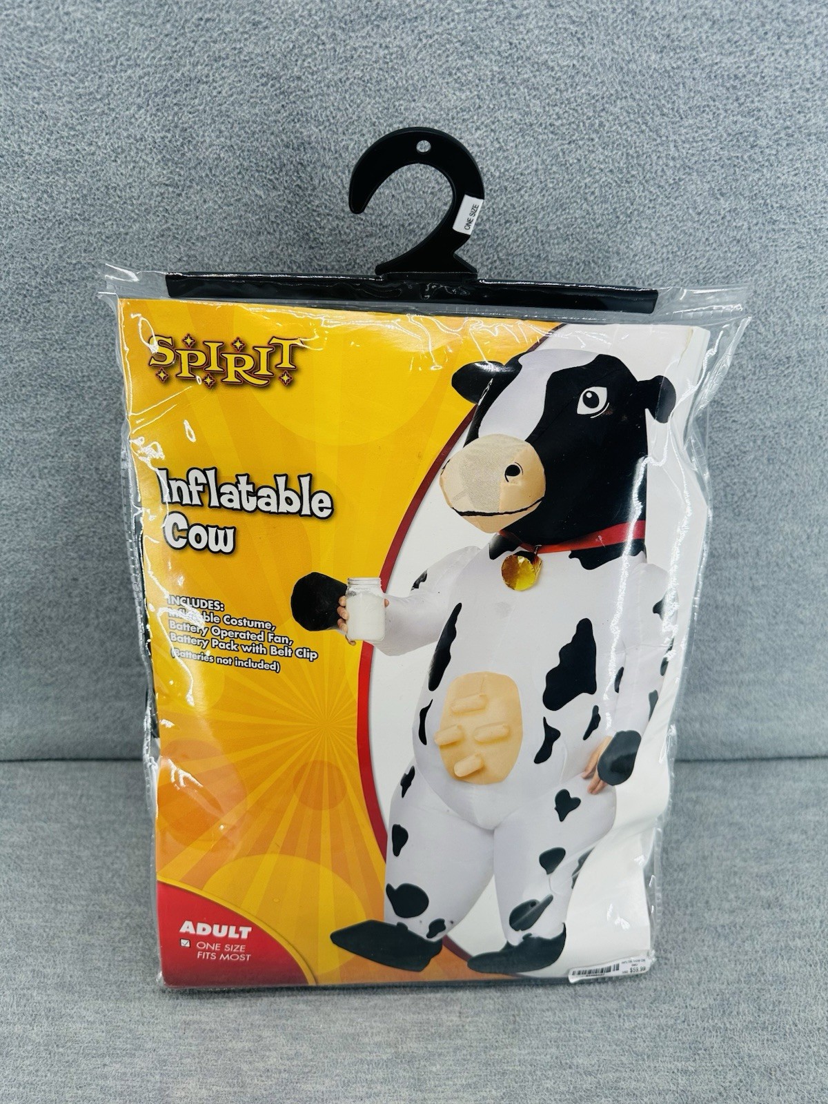 SPIRIT – Halloween Inflatable Cow Costume Adult Size (MISSING BATTERY BOX) Z3