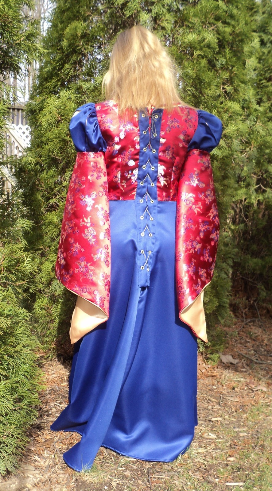 Girls’ sz 10 Medieval/Renaissance Fairy Princess satin Brocade costume dress