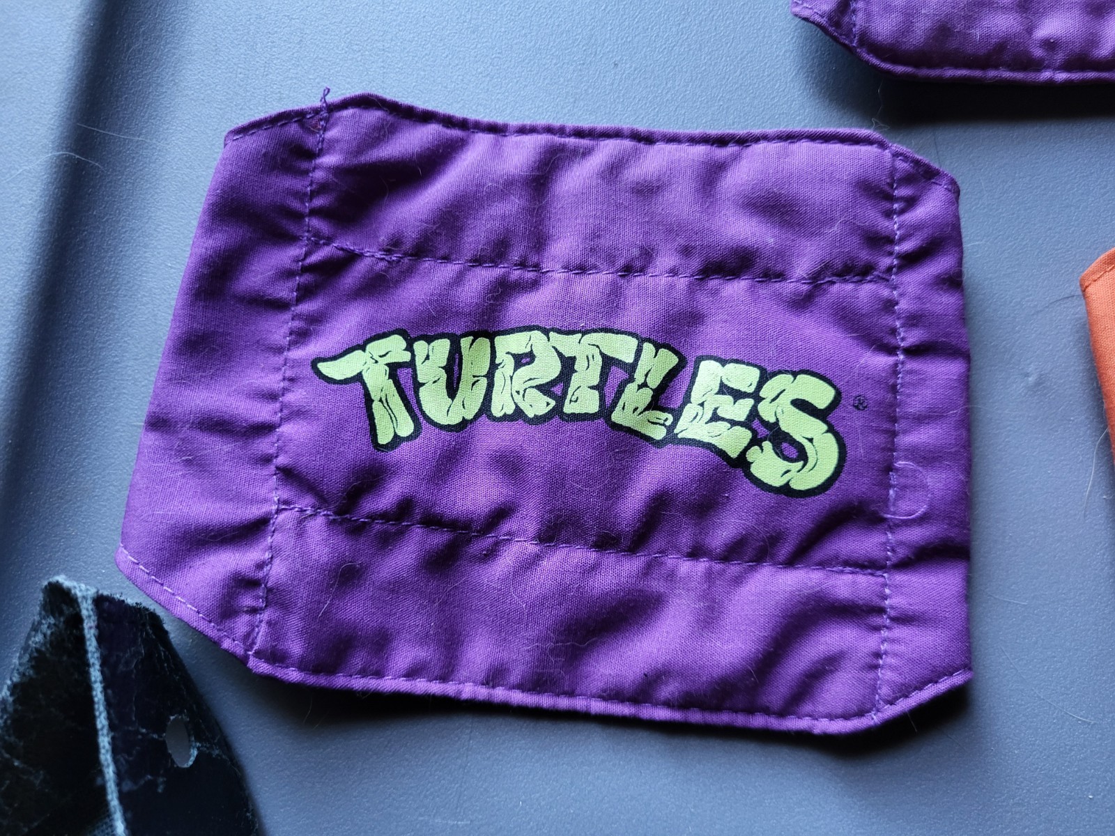 TMNT Vintage Knee Elbow Pads Belt Accessories Costume Mikey Don Costume