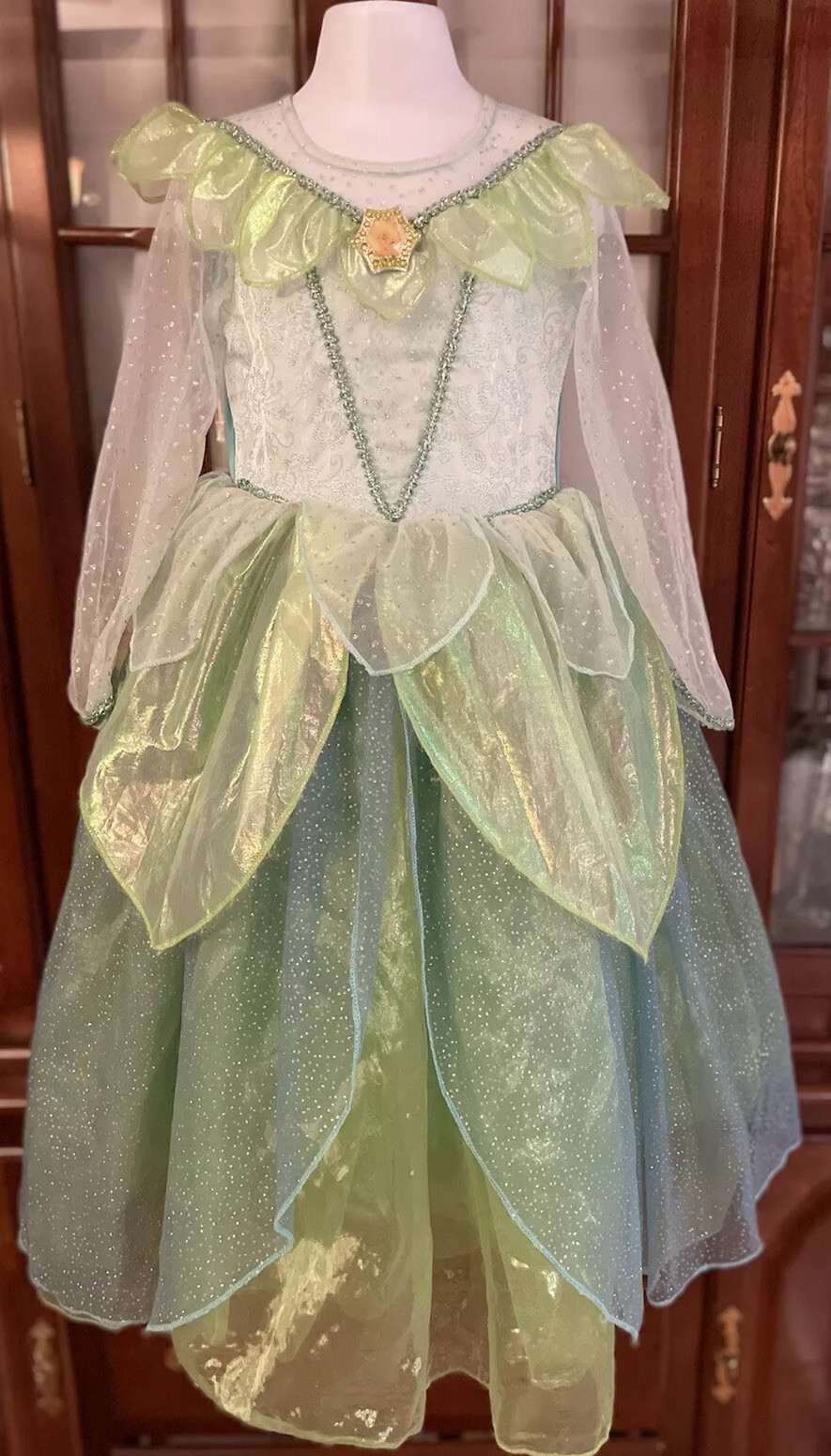 Disney Store Exclusive Size XS 4/5 Tinker Bell Deluxe Dress Up Costume 3pcs Set
