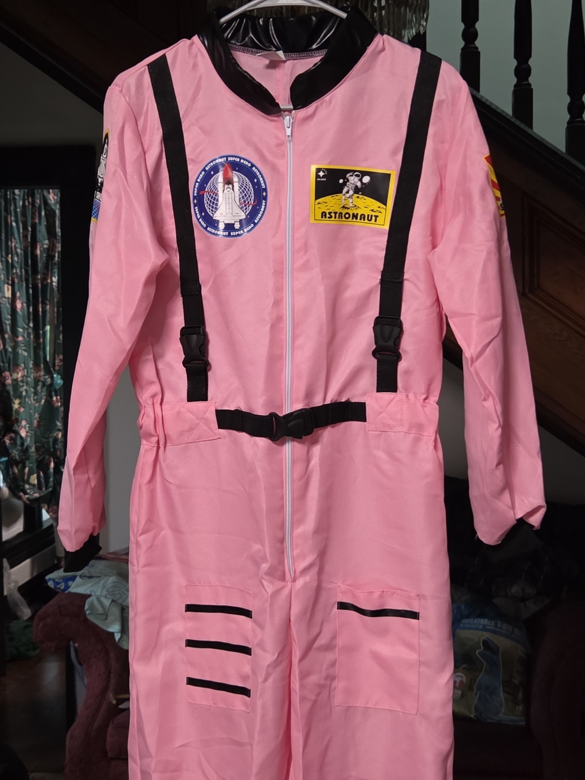 Adult Astronaut Costume Female Pink M