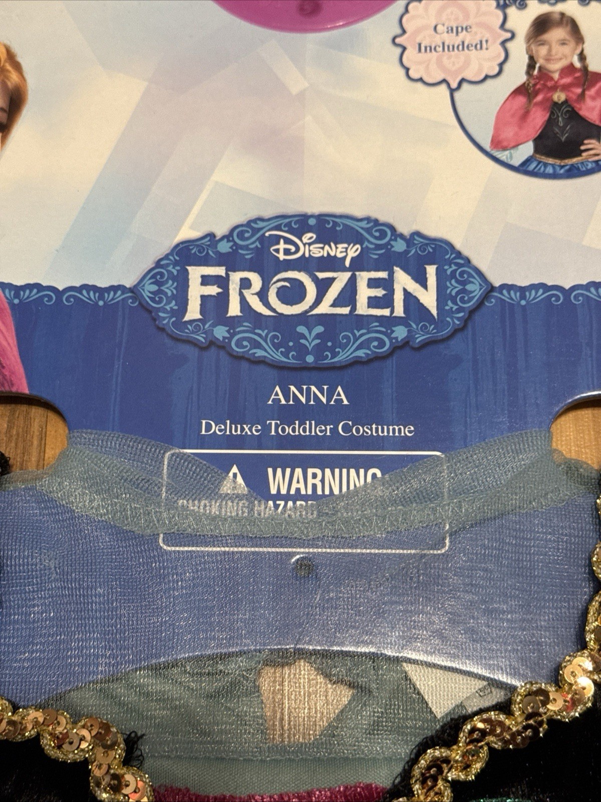 Disguise Deluxe (XS 3T/4T) Toddler Disney Frozen ANNA Costume, Cape Included