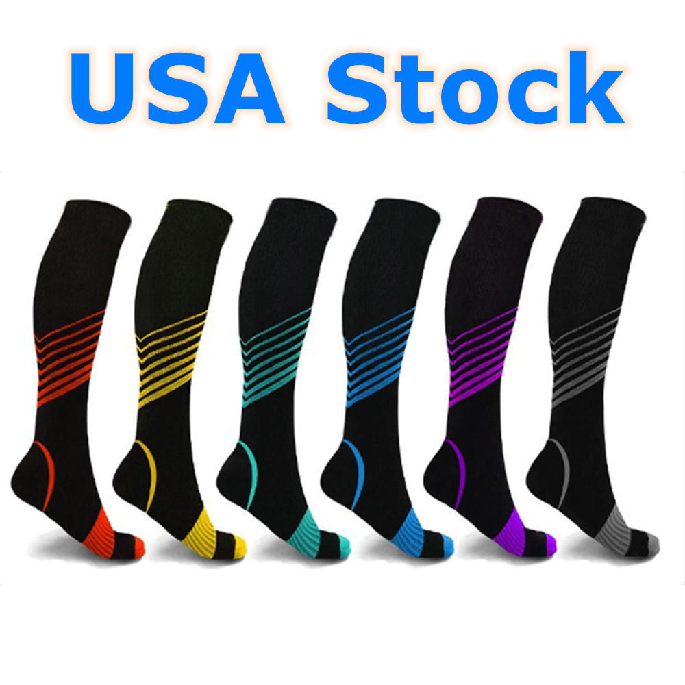 US Stock Copper Infused Support Compression Socks 20-30mmHg Men Women S-XXL