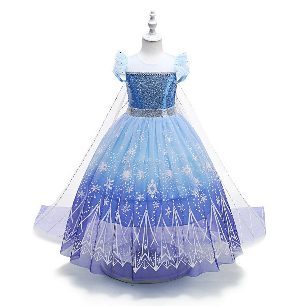 New Girls Princess Halloween Costume Dress up with Cosplay Accessories 3-12Y