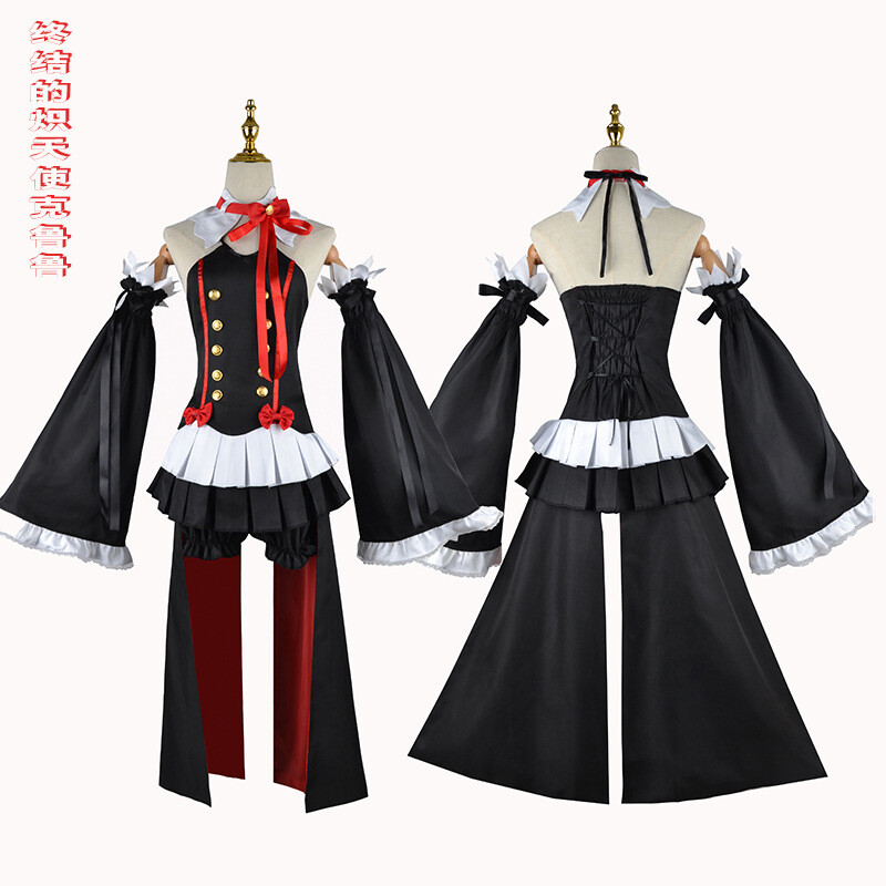 Seraph of the end Krul Tepes Wig Cosplay Costume Halloween Full Set Outfits Suit