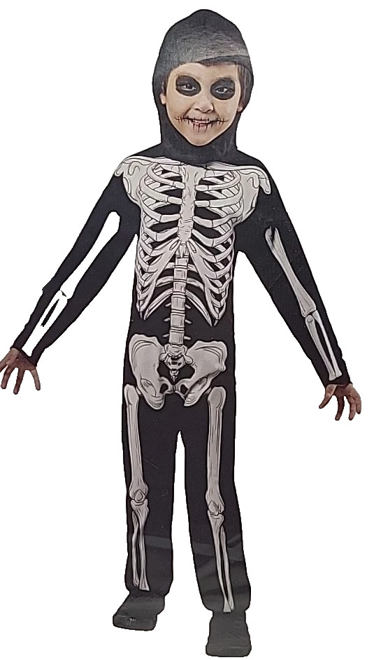 Way To Celebrate Boys’ Size Large (10-12) Skeleton Halloween Costume NEW