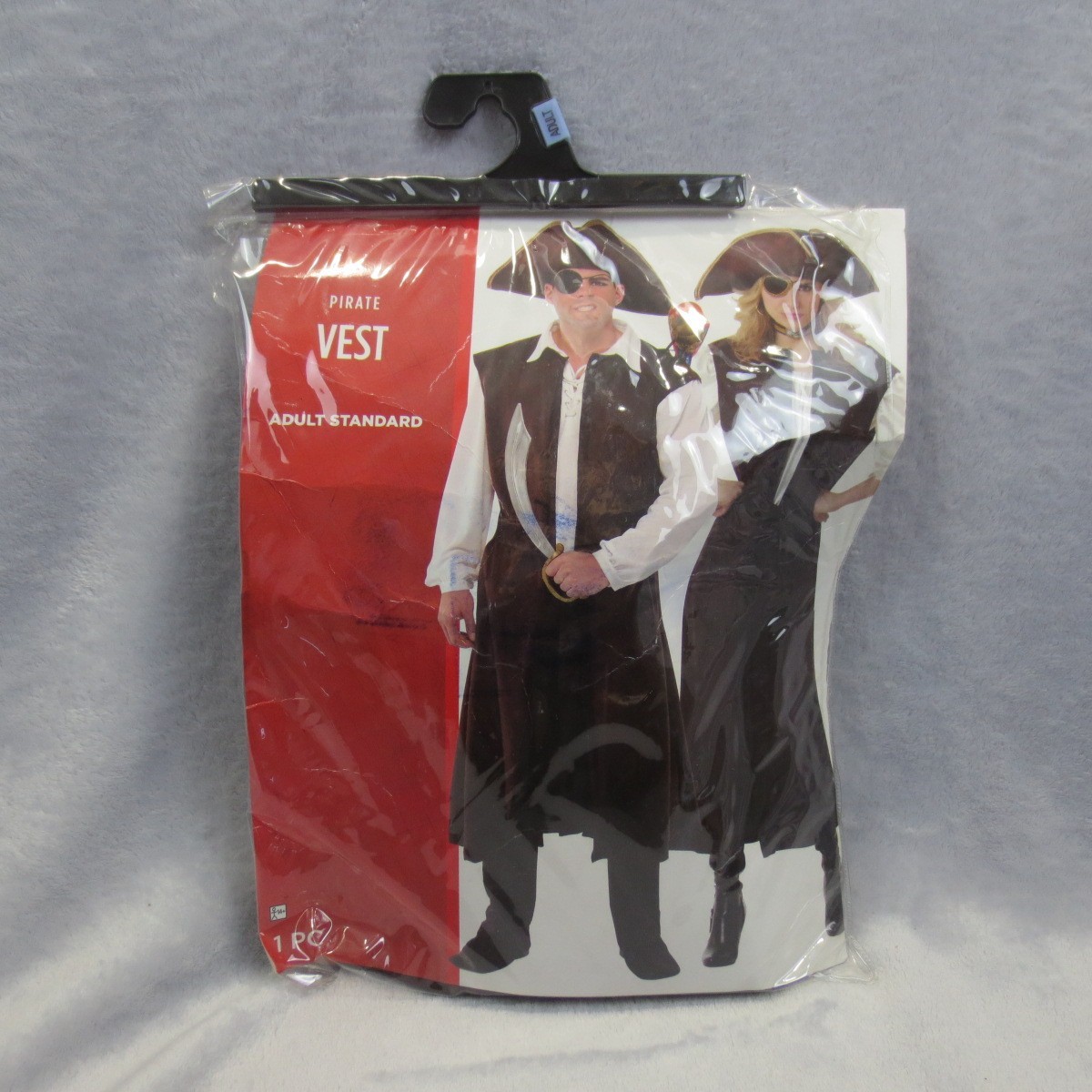 Pirates Caribbean Adult Long Vest Pants Belt & Jewelry up to sz 42 Costume 6 Pcs