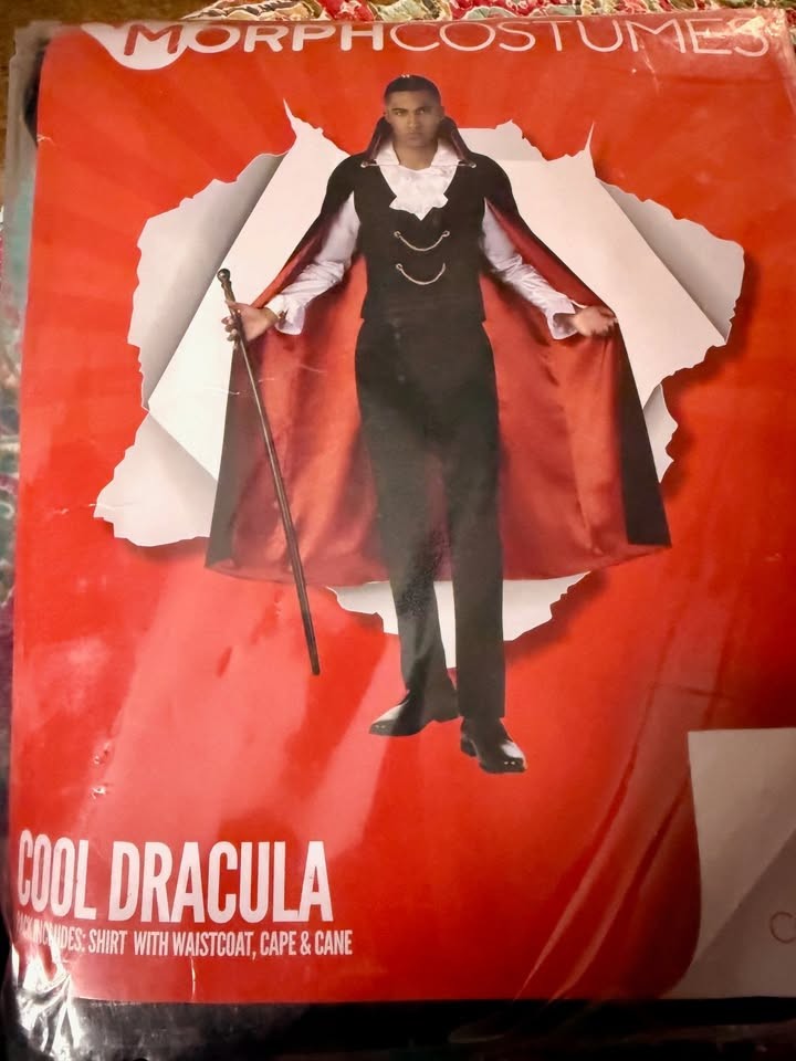 COOL DRACULA Morph Costumes HALLOWEEN COSTUME Adult Size L