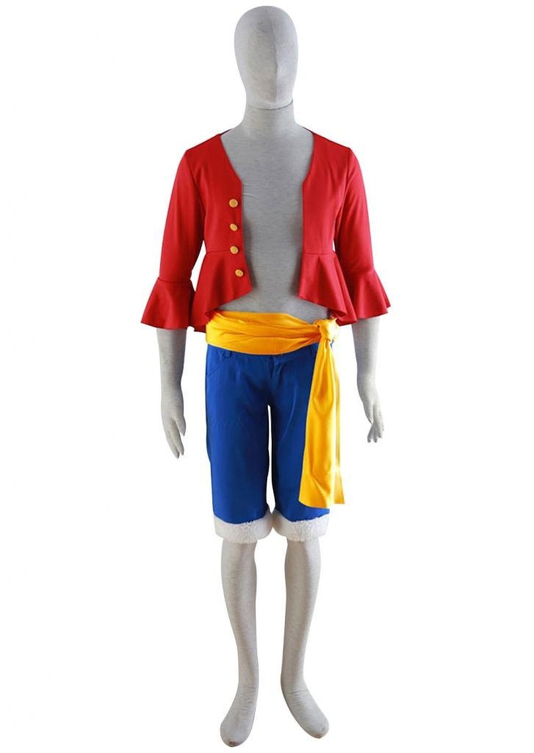 One Piece Monkey D Luffy New World Costume Outfits for Halloween & Cosplay Party