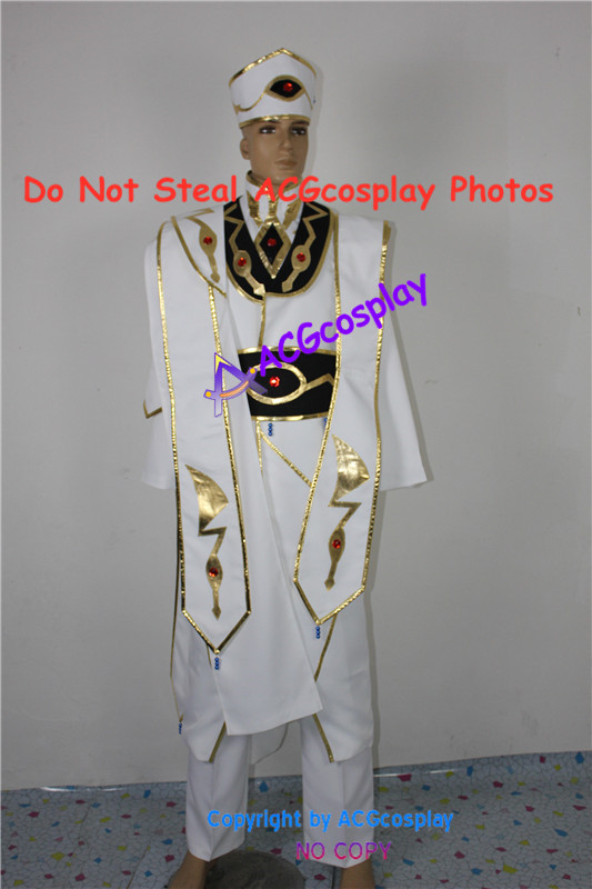 Code Geass Emperor Cosplay Costume acgcosplay include boots covers