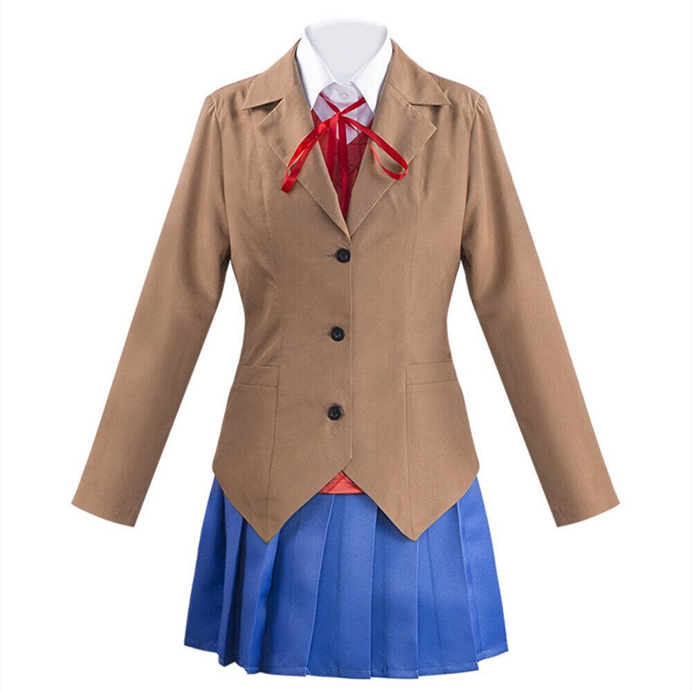 Doki Doki Literature Club Monika Cosplay Sayori Yuri Natsuki Cosplay Costume &