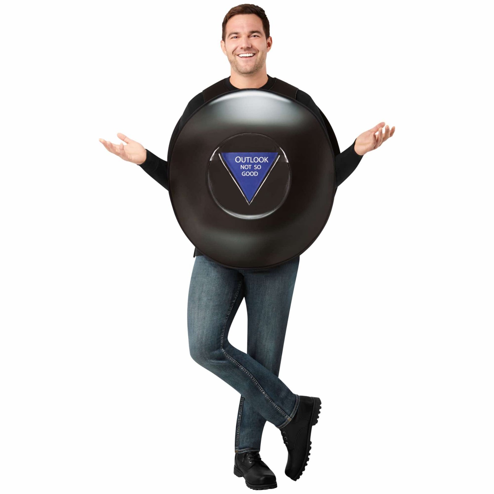 Magic 8 Ball Fortune Telling Toy Adult Unisex Womens Mens Costume One Size