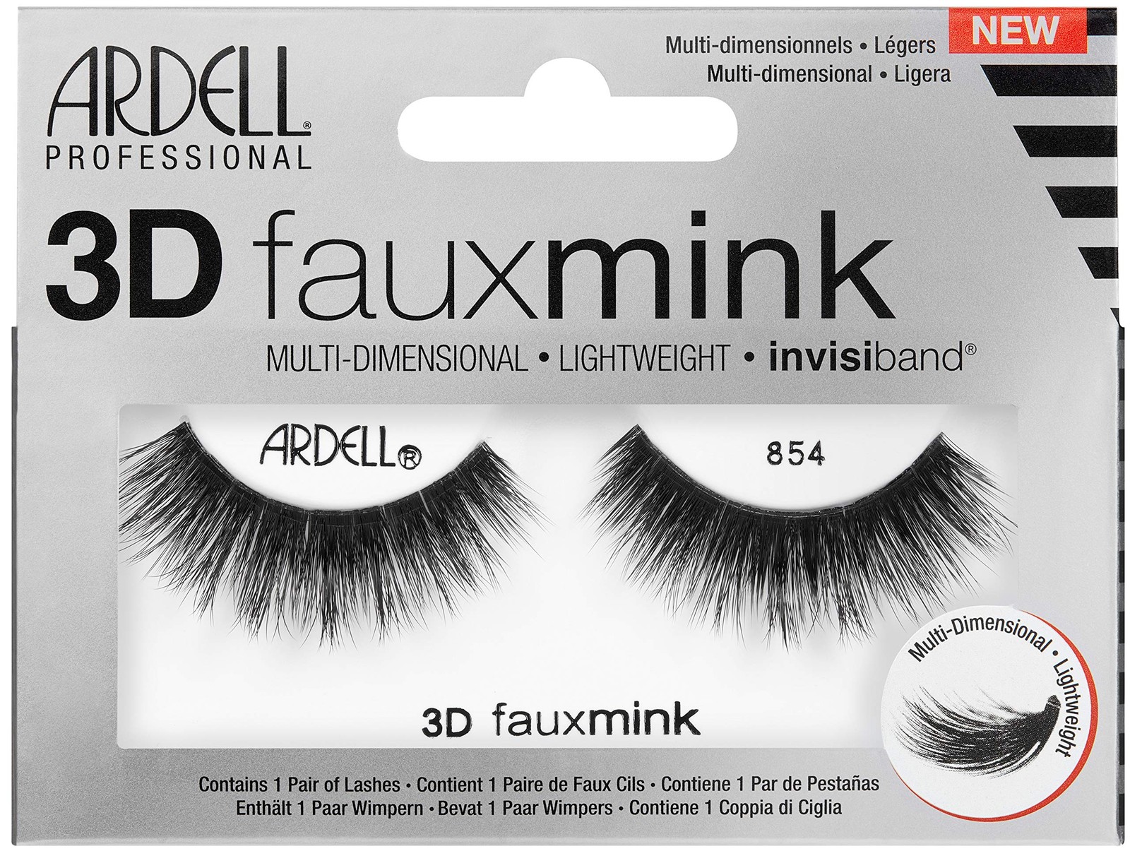 Set of 2 Ardell 3D Faux Mink Lash, 854