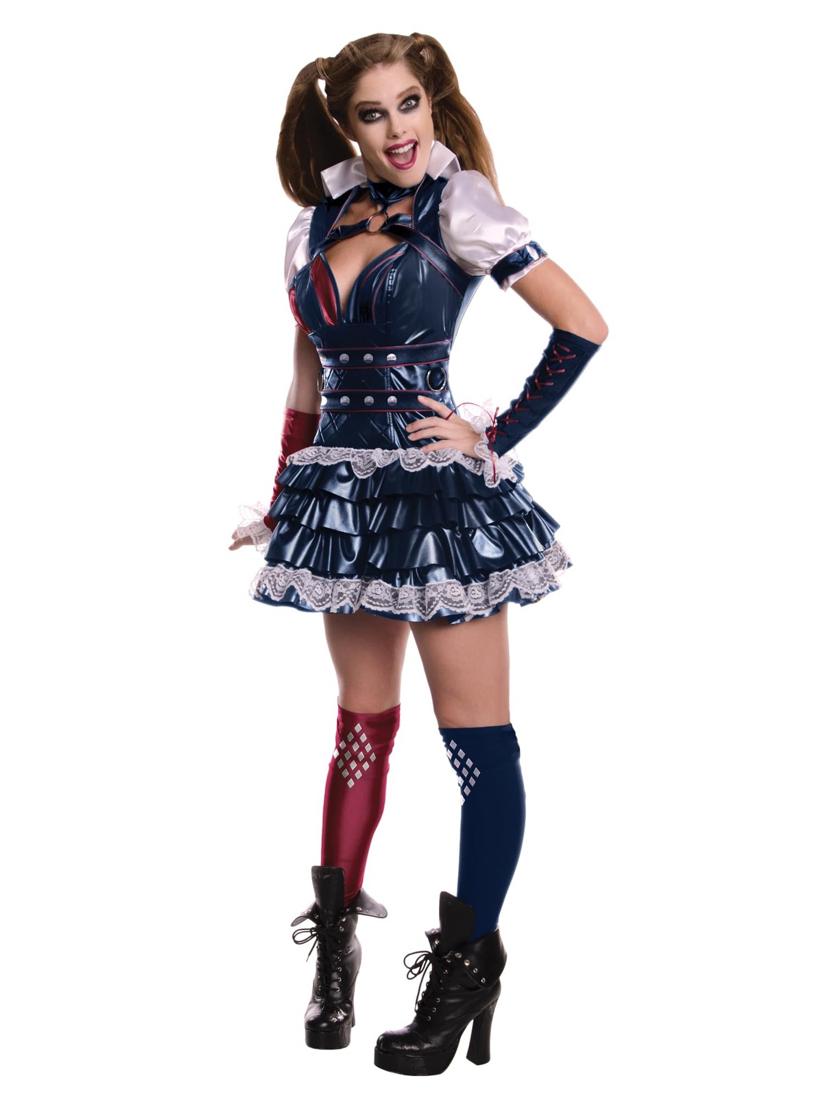 DC Arkham City Harley Quinn Costume for Adults by Rubies Women’s Large