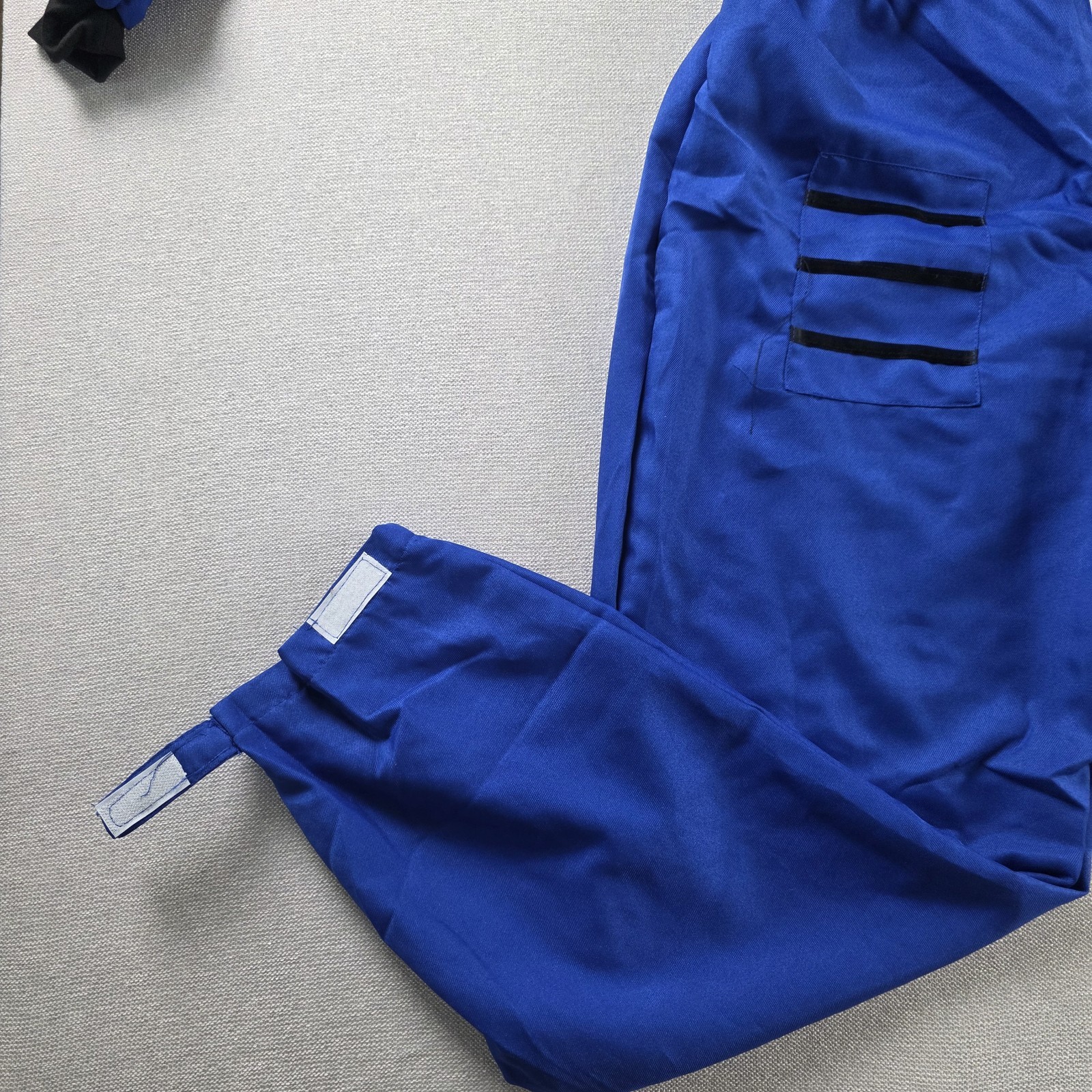 Blue Astronaut Flight Suit Costume Spaceman Halloween Jumpsuit Adult Size L Exc