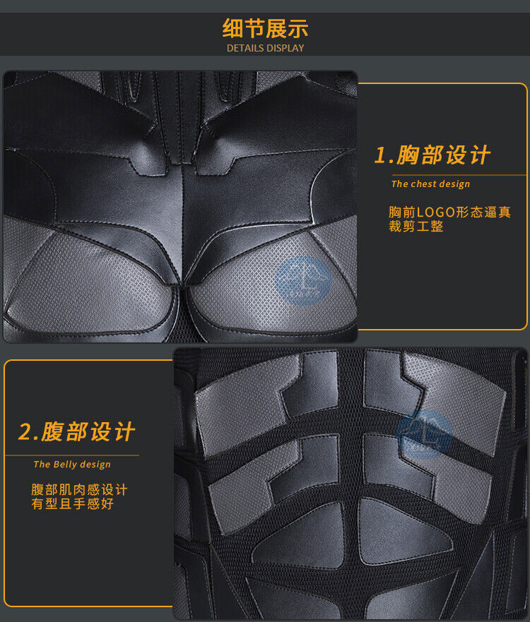 Batman Bruce Wayne Cosplay Costume Outfit The Dark Knight Halloween Adult Suit