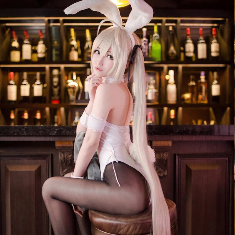 Anime In Solitude Kasugano Sora Cosplay Costume Sexy Bunny Girl Maid Outfit Set