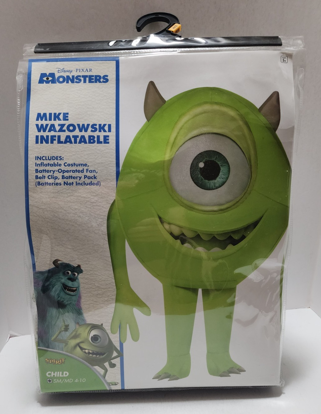Monsters Mike Wazowski Child S / M 4-10 Spirit Halloween Inflatable Costume