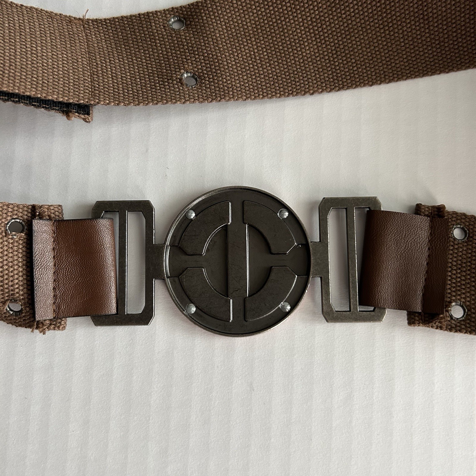 Deadpool Costume Belt Metal Buckle Brown Adjustable Cosplay Marvel Adult