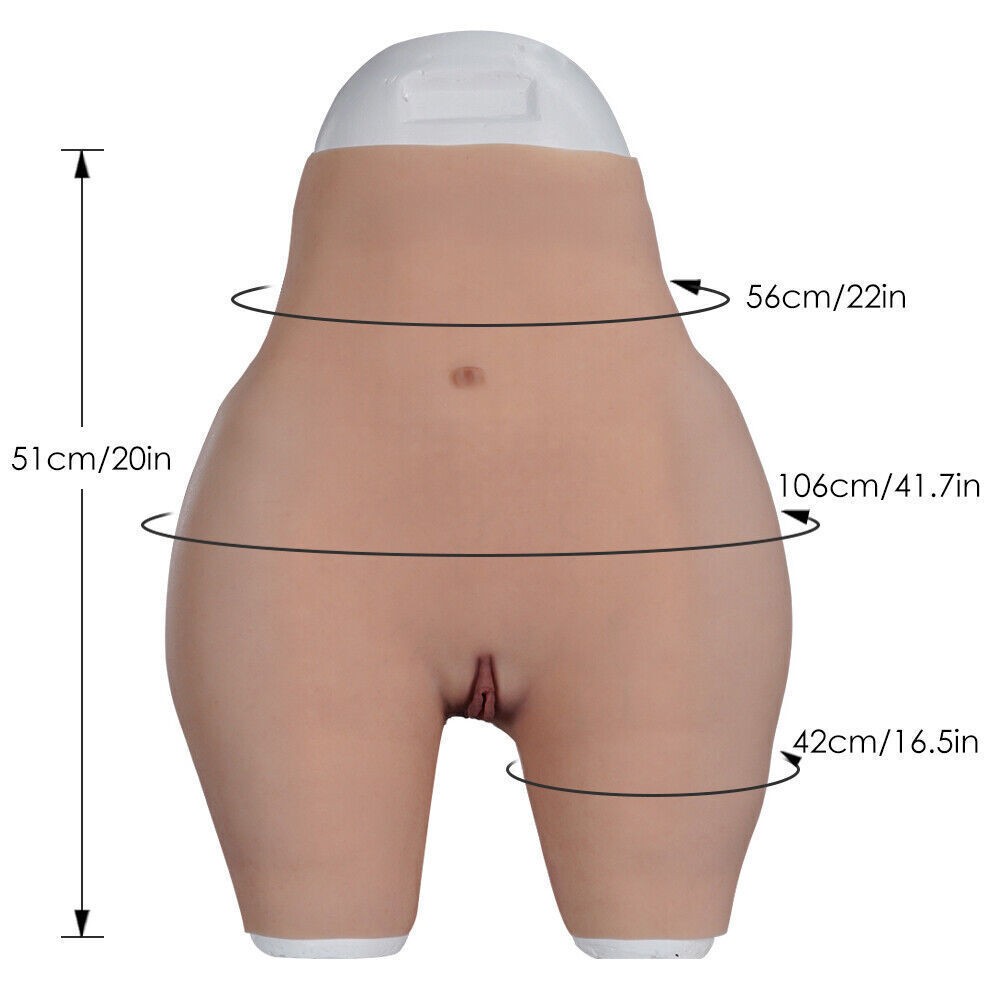 KnowU Transgender Silicone Full Hip Pants Oil-free With Vagine Hip Underwear