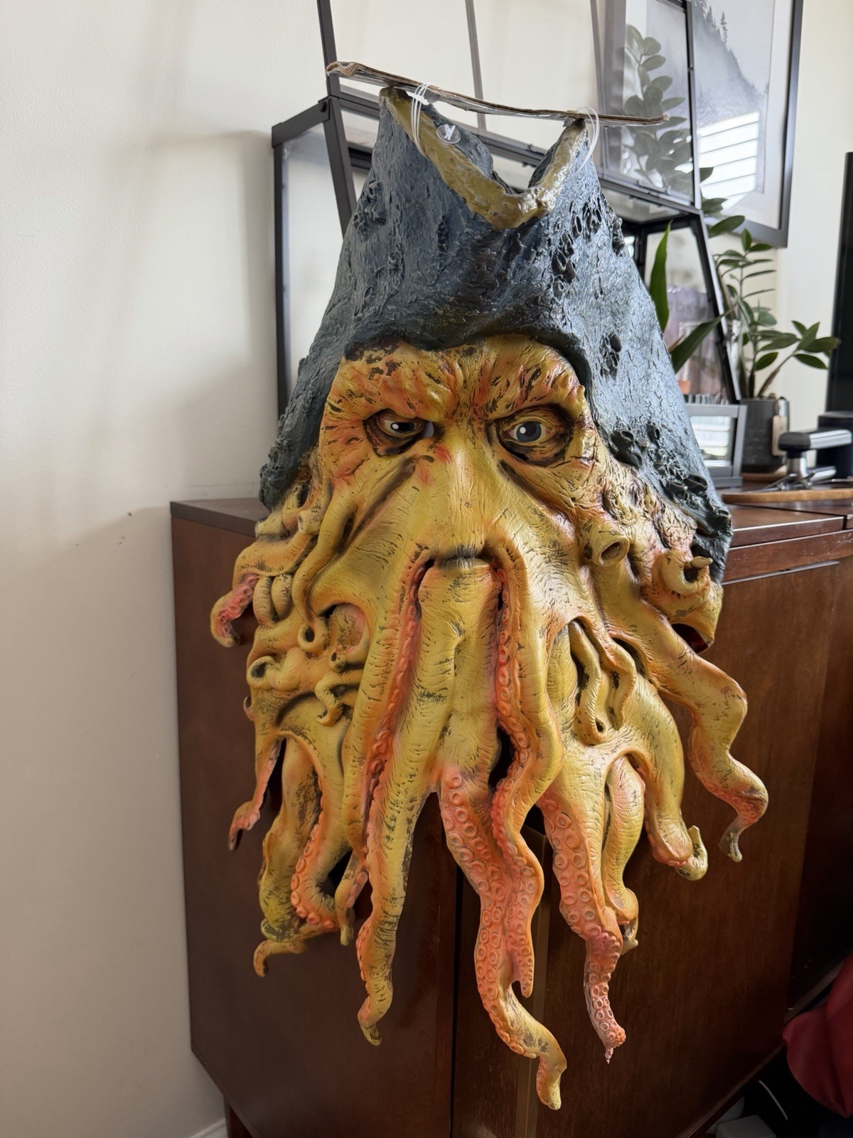 Davy Jones Mask Pirates of the Caribbean Halloween Disney 2006 Heavy Duty Rubber