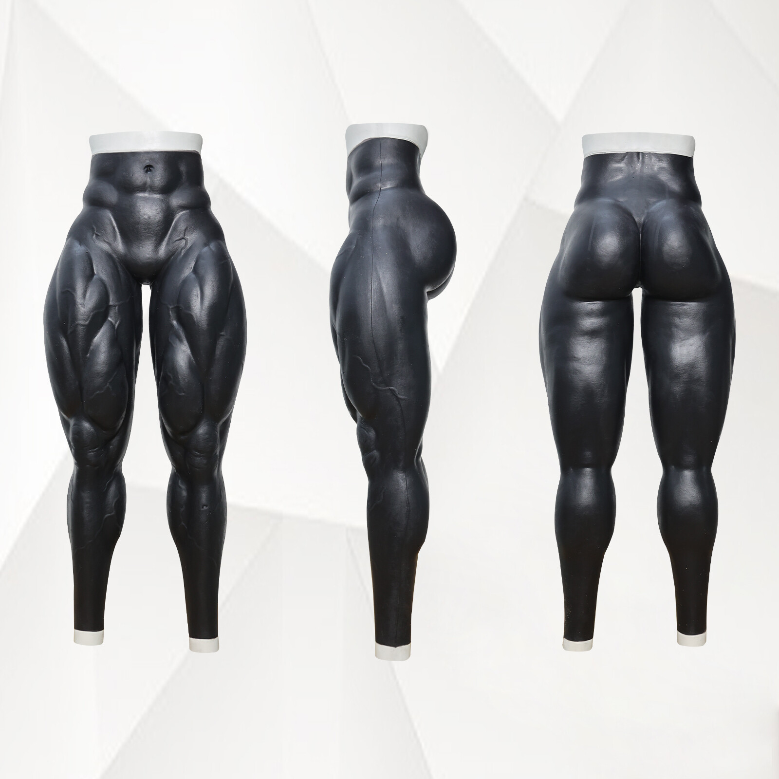Smitizen Realistic Silicone Strong Fake Muscle Leg Pants for Halloween Party Cos