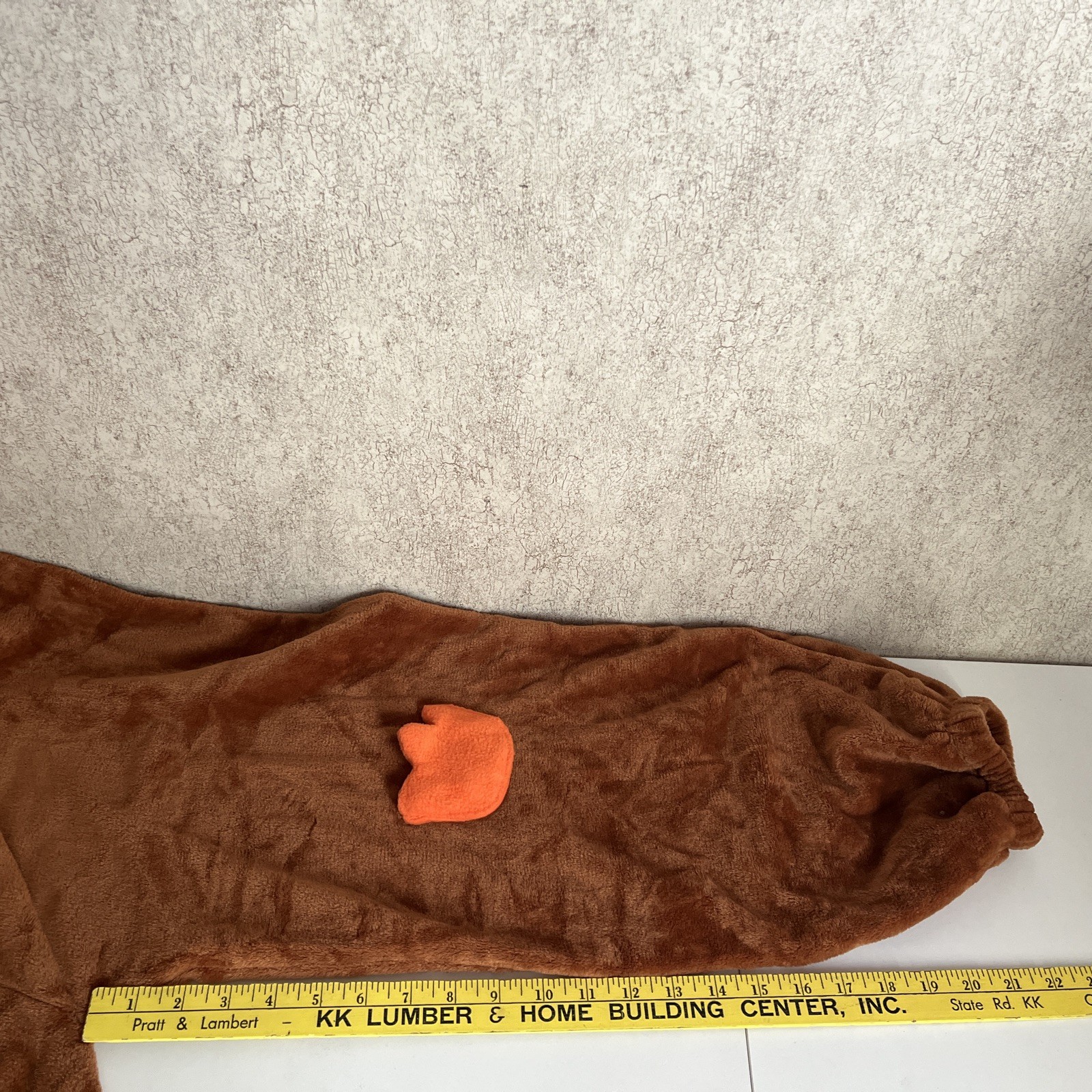 Turkey Costume Adult Plush Bodysuit Thanksgiving Thick Winged Arms Zip Up Large