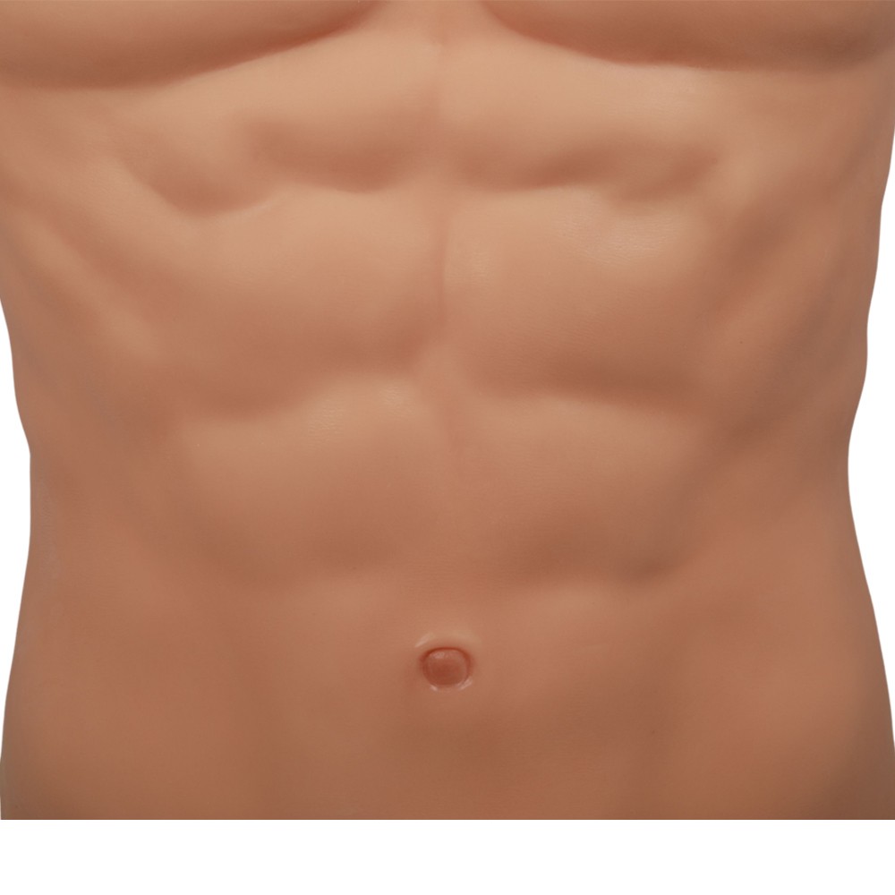 Cosplay Silicone Fake Chest Male Suit Round Neck Muscle Artificial Simulation