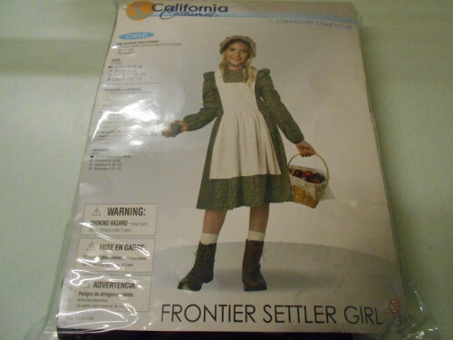 Frontier Settler Girl – Brown – Childrens Costume X-Small(4-6)