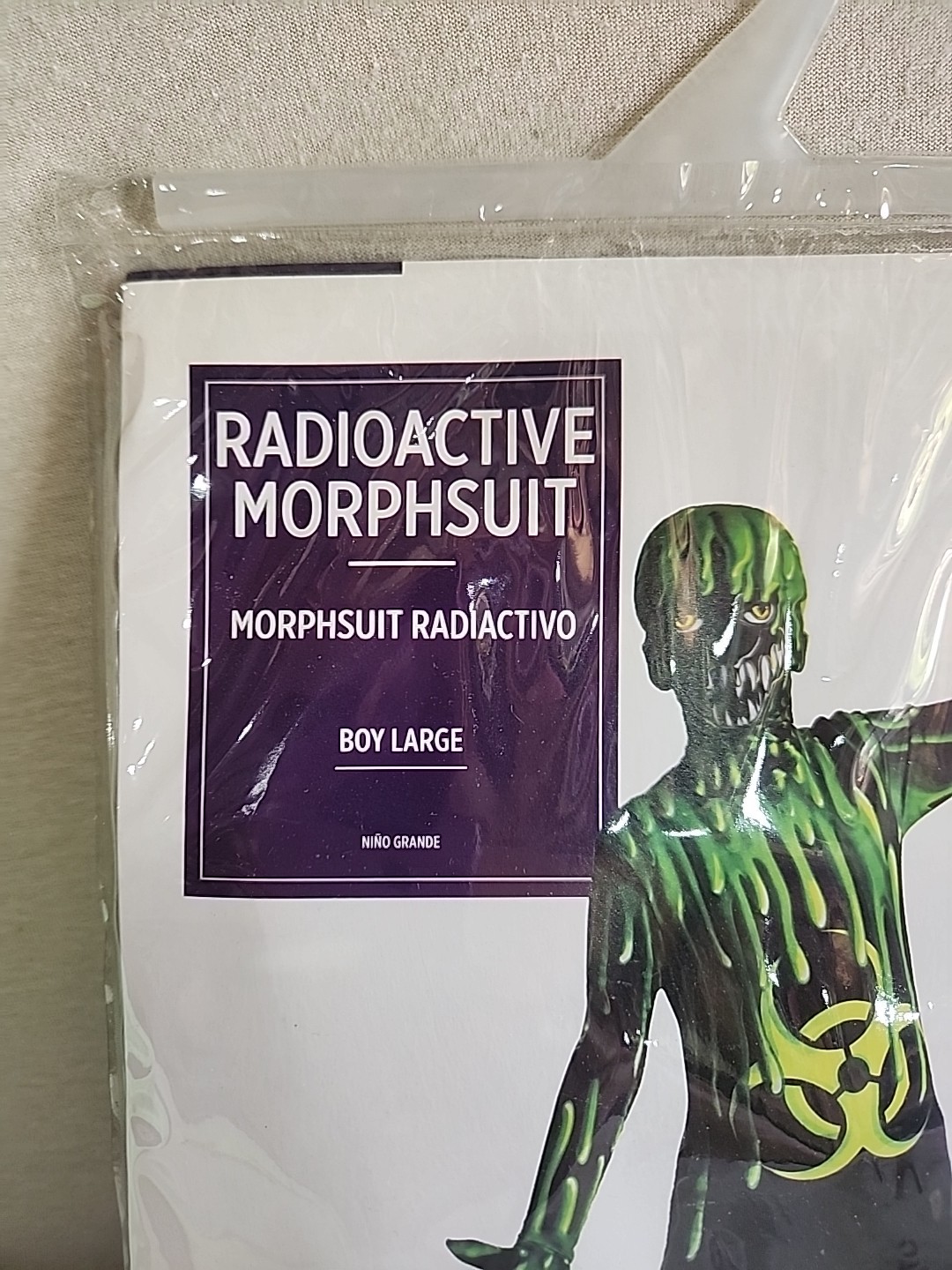 Morph Costumes Radioactive Morphsuit Halloween Youth Boys Size Large New