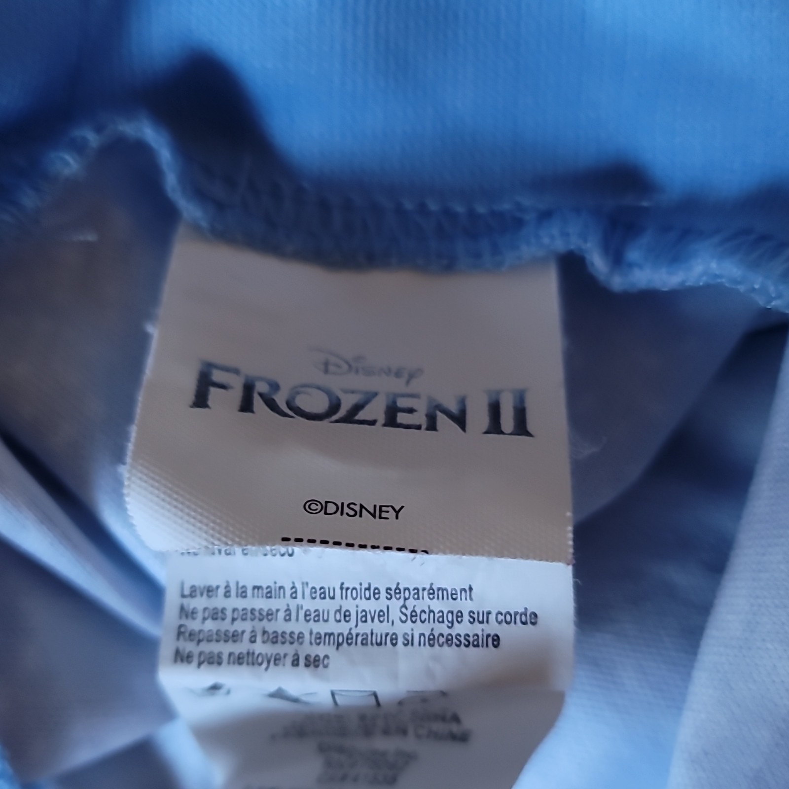 Disney Frozen II Girls Dress Blue Elastic Stretch Theme Costume Outfit