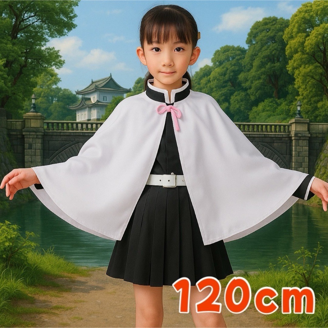 Childrens Kids Kanao Tsuyuri Demon Slayer Kimetsu no Yaiba Anime Cosplay Costume