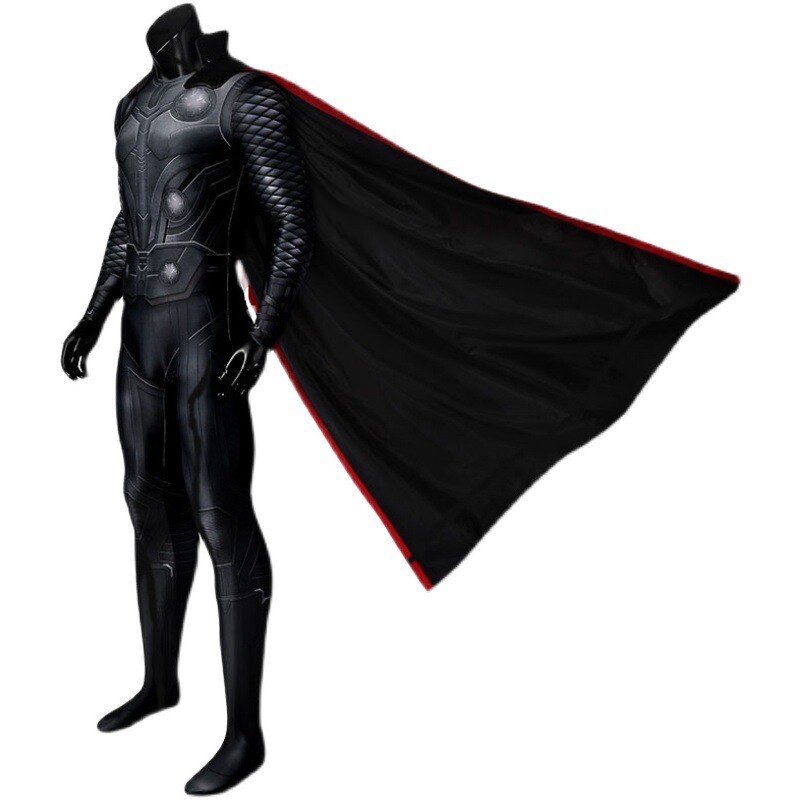 Avengers:Infinity War Thor Cosplay Jumpsuit+Cape Costume Collection Party Outfit