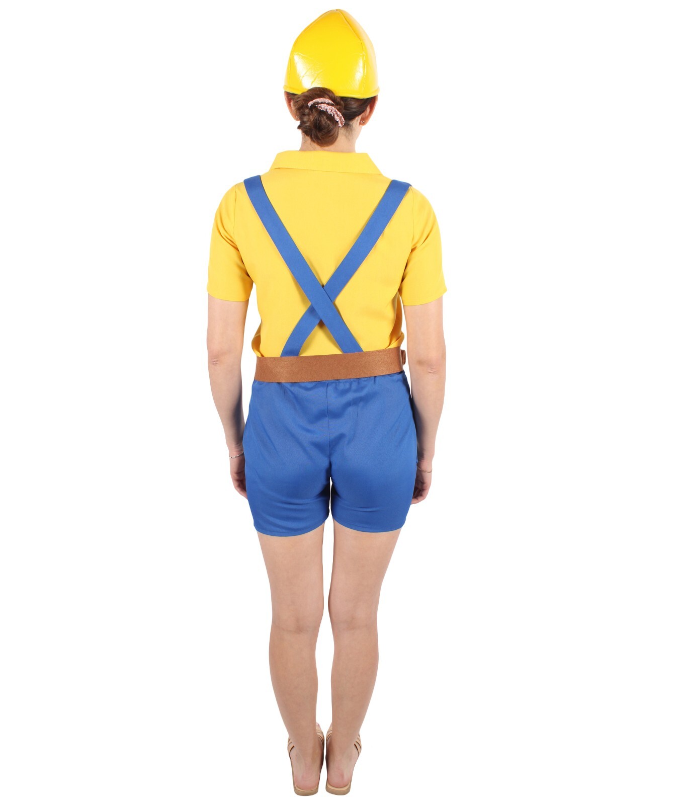 HPO Adult Women’s Cartoon Character Builder Costume, Perfect for Halloween,