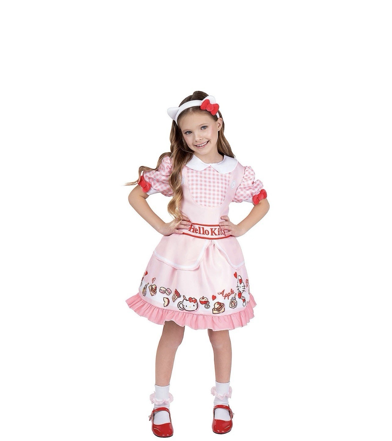 Classic Hello Kitty and Friends Hello Kitty Kids Dress Costume L 10/12 Jazwares